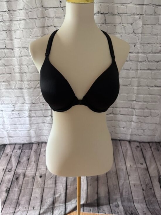 PINK Victoria's Secret Other - Victoria’s Secret PINK Wear Everywhere Front-Close Push-Up Bra Black 36C Caged B